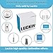 LuckIn Retractable Clothesline Stainless Steel Clothes Dryer with Adjustable Stainless Steel Rope String Hotel Style Heavy Duty, 9.2 Ft, Polished Chrome Finish