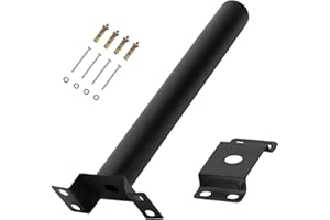 LANGY Light Pole Mount, 20" Solar Lighting Mounting Bracket Extension Pole Kitfor Solar Street Light, Lights Fixture Antenna Adaptor Outdoor Arm for Street Light, Wall Mounted Tire, Barn Lamp, Post Tree