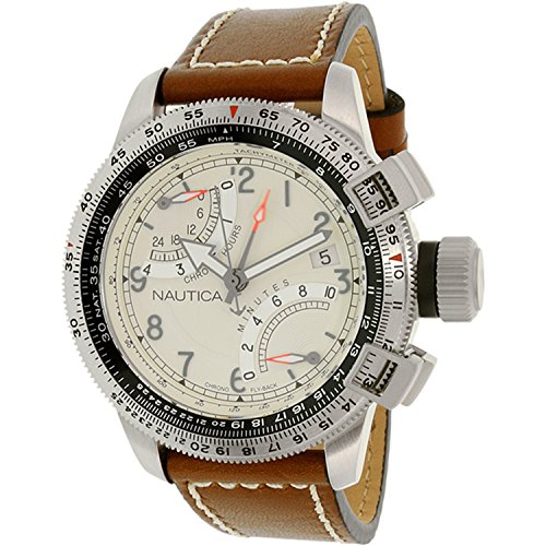 Nautica Men s NAD24504G BFC Flyback Chrono Analog Display Analog Quartz Brown Watch