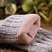 Womens Winter Warmest Wool Knit Gloves Mitten Texting Touchscreen Lined (One Size, Grey)