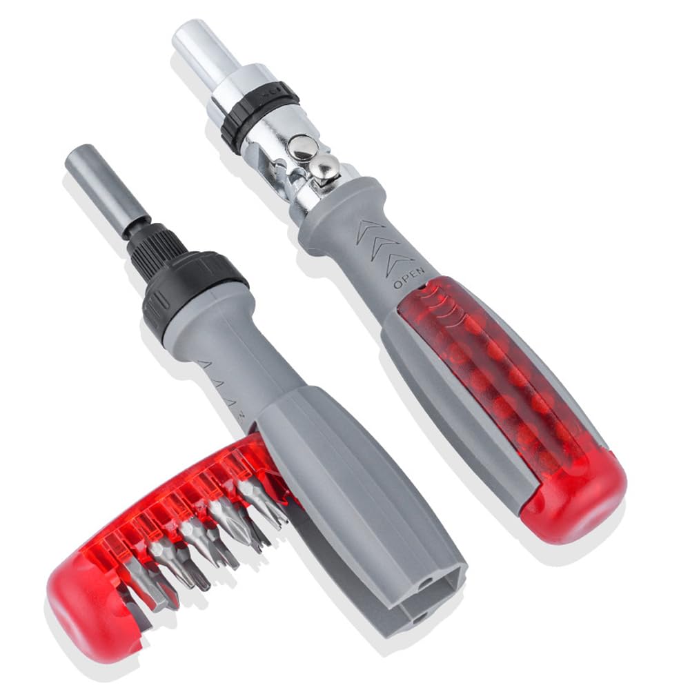 Photo 1 of 10-in-1 Multi-Angle Ratchet Screwdriver Set – Extendable Precision Tool with Phillips, Flathead & More – Durable Screwdriver for Home, DIY & Industrial Use