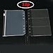 LONG TAO 12 Pcs A6 6 Holes Loose Leaf Notebook Refills Filler Organizer- 6 Pcs Zipper Bag and 6 Pcs Business Card Refill Page Included