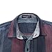 Musen Men Casual Denim Button Down Long Sleeve Stripe Dress Shirt