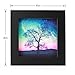 9PCs 4x4 Square Picture Frames Black Wood Instagram Photo Image fit Window 3.6 x 3.6 Wall Decoration