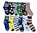 Differenttouch 12 Pairs Kids Boys Novelty Design Crew Socks
