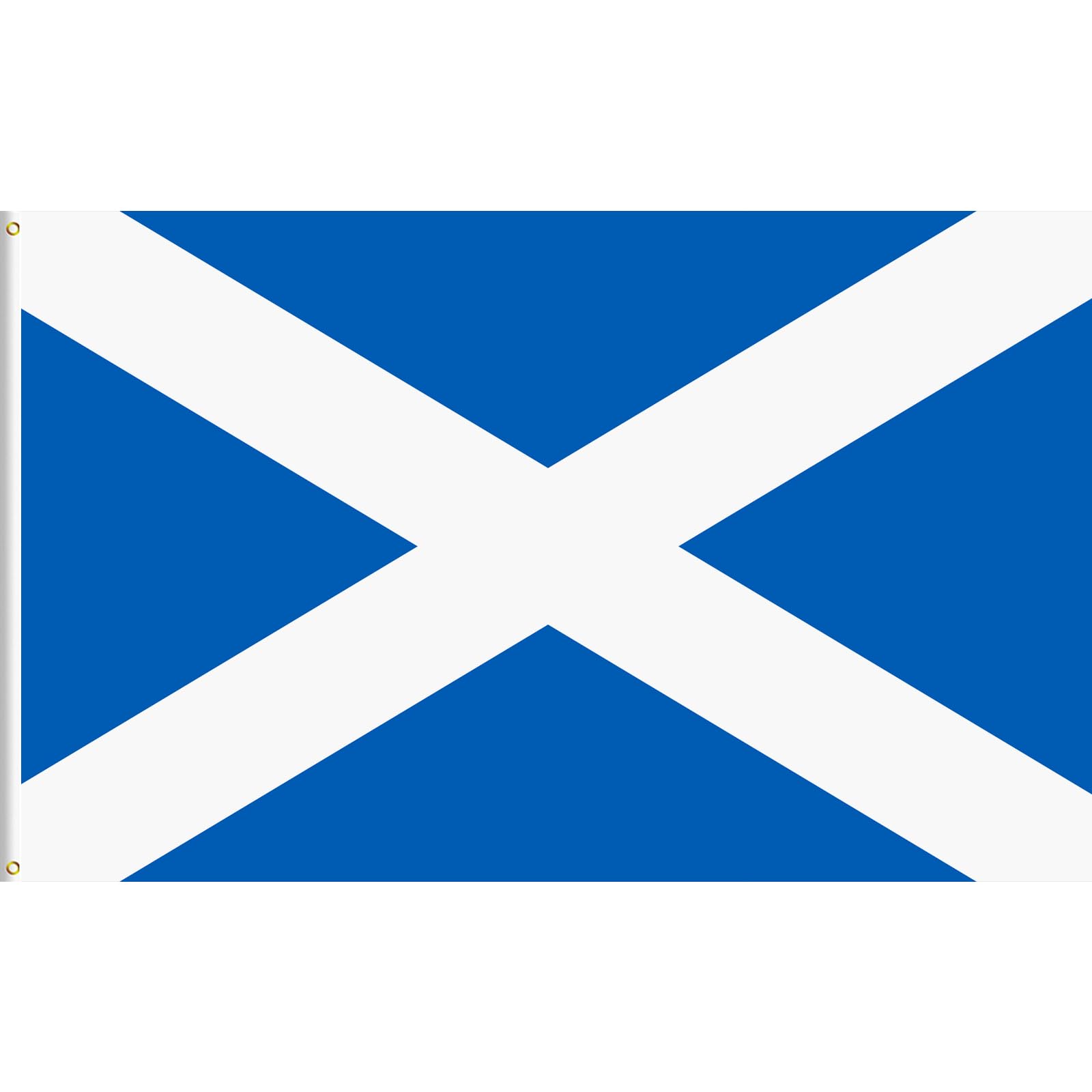 Lixure Scottish Flag 120x180 cm - Blue, UV Fade Resistant, Polyester with Brass Grommets - Perfect for Garden, Entryway, Room - Scottish Cultural Events, Pride Day