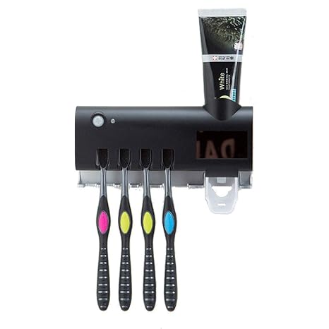 UV-Sterilisatoren UV-Zahnbürstenhalter-Sterilisator, wiederaufladbare Solar-Power-Zahnbürste-Sterilisator-Halter-Set an der W