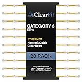 ClearFit Slim 20 Pack - 20ft Cat6 28AWG Ethernet