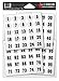 Number Stickers for Helmets (Football, Baseball, Softball, Hockey, Lacrosse, Etc.)