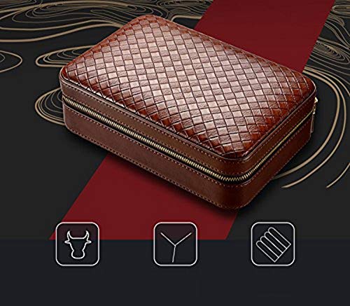 Cigar Travel Case, Free Boy Cigar Cases for Men, Equiped with Humidifier, Cigar Cutter, Dropper and Pouch