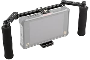 CAMVATE Monitor Cage with Adjustable Handles for 5 inch and 7 inch LCD Monitors - 1871