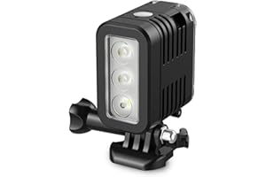 Diving Light for Yi, Action Cameras, 147ft Waterproof Dimmable Underwater Light Fill Light, USB Rechargeable LED Video Light
