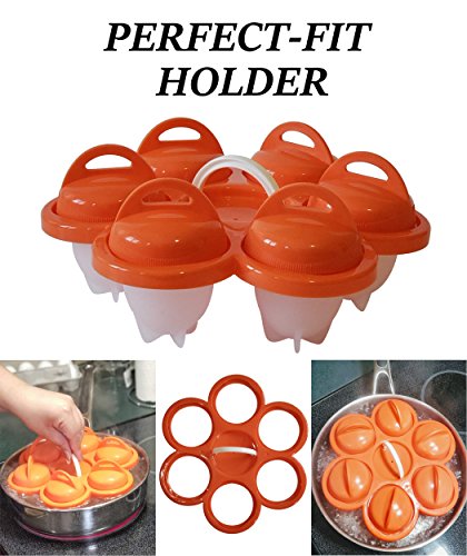 Egg Chums - Silicone Egg Cooker as seen on TV with HOLDER!! Hard Boiled Egg Maker | Egg Poacher - Get Hard Boiled Eggs… 2 Egg Chums - Silicone Egg Cooker as seen on TV with HOLDER!! Hard Boiled Egg Maker | Egg Poacher - Get Hard Boiled Eggs… - Image 3