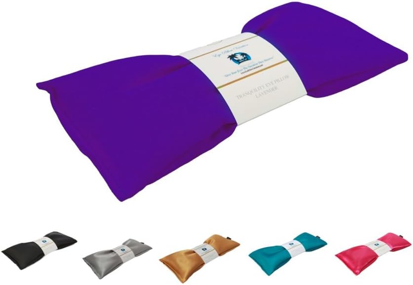Eye Pillow Vacation Organic Flax Seed Filled Lavender Eye Pillow, Royal Purple