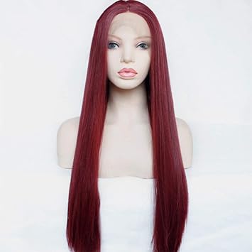 Amazon Com L Slwi Women S Long Straight Hair Wig Headband