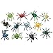 U.S. Toy Multi-Color Mini Plastic Spiders (SKU 1192) - 12 Pack