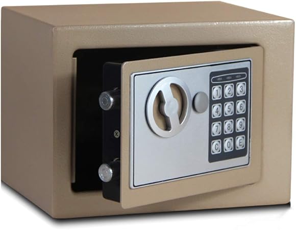 Caja Fuerte Pequeña para El Hogar, 170 * 170 * 230 Mm Caja De Seguridad Electrónica