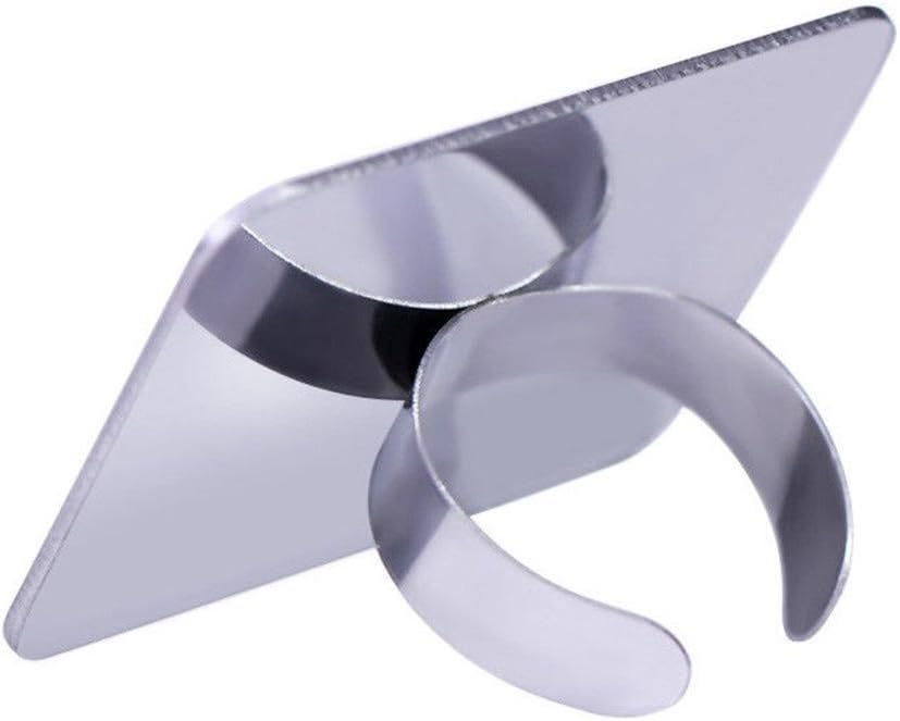 Gracefulvara 1 Pcs Stainless Steel Finger Ring Mixing Color Palette