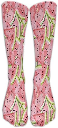 JTCY Watercolor Fresh Watermelon Women's Men's Athletic Tube Stockings Classics Knee High Socks Sport Long Sock One Size