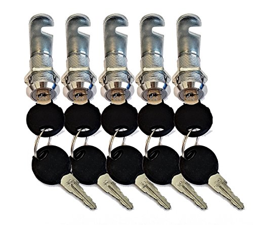 Cabinet camlock keyed cam locks pack of 5