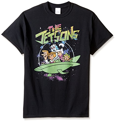 Hanna-Barbera Men's Big and Tall the Jetsons T-Shirt, Black, 5XL