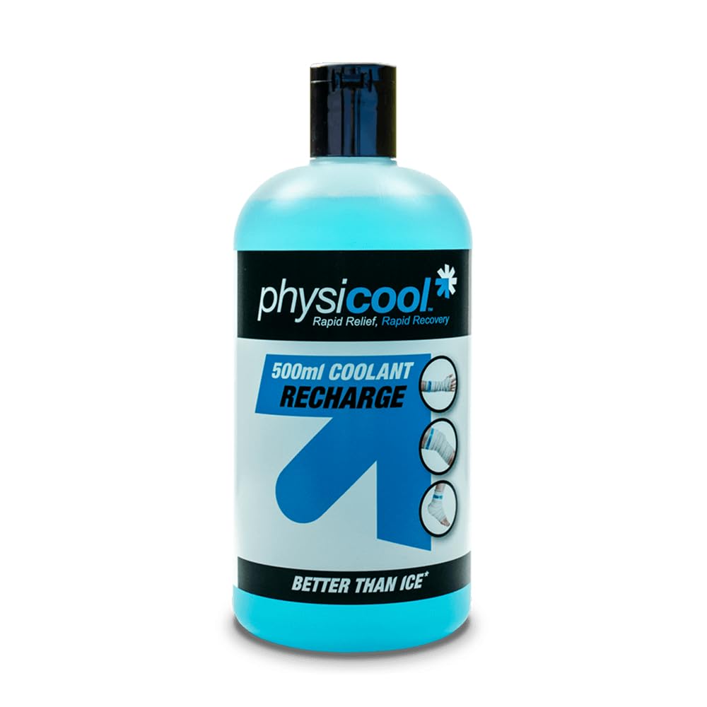 Physicool Bandage Recharge Coolant Bottle 500mL – Recharges Small & Large Wraps, Up to 7 Uses Per Bottle – Ideal for Muscle Soreness, Swelling & Post- Surgery Recovery