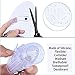 MindInsole Acupressure Magnetic Massaging Insoles - Massage Reflexology Plantar Fasciitis Pain Relief Silicone Insoles with Arch Support for Men and Women (White、Blue, 2 Pair US M:9.5-12.5 W:10.5-12)