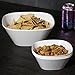 Avant Plastic Snack and Serving Bowls | set of 6 White