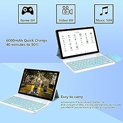 Tablet with Keyboard, 10.1 inch Android 11 Tablet