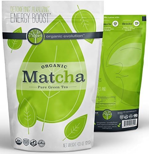 USDA Organic Matcha Pure Green Tea Powder Japanese Single Origin 4.23oz | 120 GRAM by Organic Evolution