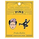 Frida and Monkey Enamel Pin Set - 2 Unique Colored Metal Lapel Pins