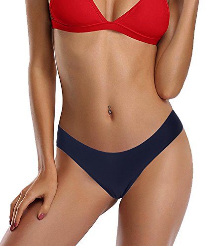 3-5 Days Delivery Sexy Lady Brazilian V-Style Ruched Ruffle Cheeky Bikini Bottom Thong
