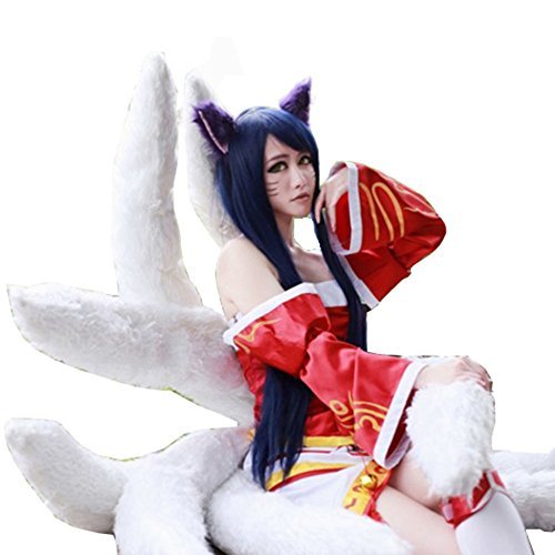 Xcoser Ahri Long Blue-Black Cosplay Wig Hair For Cosplay Costume Accessories 3103-1045-00