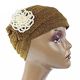 Raylans Women Fashion Shiny Turban Hat Beanie Chemo Cap Head Cover