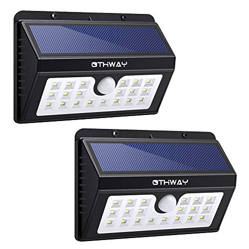 2 Lamparas 100 LED Luces Solares Exterior Para Patio Con