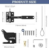 ADERTOS Self Locking Gate Gravity Latch Carbon Steel Auto Gate Latch view 2