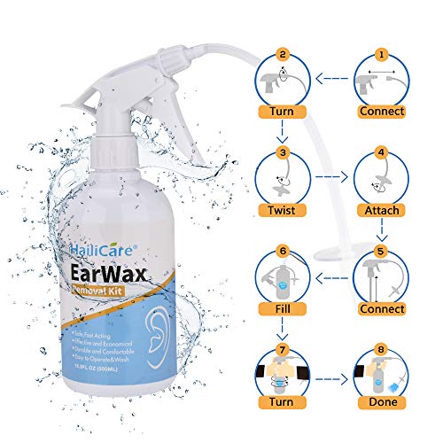 Ear Wax Removal Tool HailiCare Earwax Removal Kit, Earwax Remover
