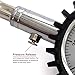 TireTek Flexi-Pro Tire Pressure Gauge, Heavy Duty Car & Motorcycle - 60 PSI (Right Angle & Straight Chucks)