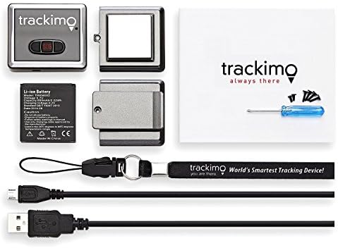 Trackimo GPS Tracking Device for Kids, Elderly Persons, Pets, Bags and Car. FREE SIM Card. FREE 12 Months International Usage. FREE Portable USB Light.