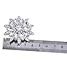ELEGANTPARK AS Women Sunshine Design Wedding Party Prom Decoration Crystals Clutch Dress Hat Shoe Clips 2 Pcs Silver