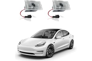 LBYYFCA High Definition LED Projection Welcome Light，Logo Projector Puddle Lights，Compatible with Model Y/3 /S/X， Plug and Play (2PCS)