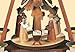 Müller German christmas pyramid Nativity scene, 1-tier, height 30 cm / 12 inch, natural, original Erzgebirge by Mueller Seiffen MU 10324