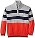 Nautica Boy's 8-20 1/4 Zip Striped Sweater