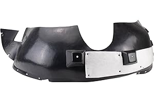 TRQ Front Left Inner Fender Liner Black Drivers Side Compatible with 2014-2017 GMC Terrain GM1248244