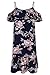 Aking Women's Summer Ruffle Cold Shoulder Floral Print Casual Mini Dress