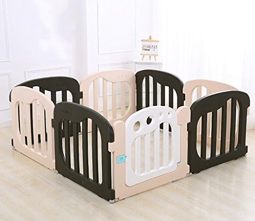 Child safety gates Baby Playpen Fun Activity Learning Centre - Safe, Strong And Durable New Pen，Baby Cage, Baby Jail，Toddler Crawling Guardrail (Size : 152152cm(7+1))