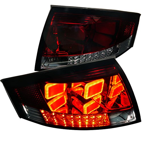 Spec-D Tuning LT-TT99RGLED-V2-APC Euro Smoke Red Tt Led Tail Lights Rear Brake Lamps