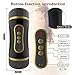 Male Masturbator Cup, Pocket Pussy Stroker with 2-in-1 Vagina and Oral Masturbation, 10 Vibration Realistic Textured Vagina Vibrating Stroker Mens Sex Sexual Toy Massager for Male Men Couples (1)