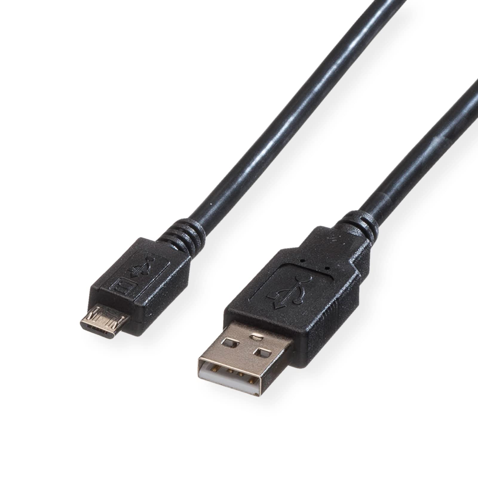 Roline | USB 2.0 Cable | A - Micro B | Male/| Black | 0.8 m