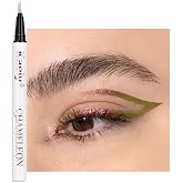 evpct Chameleon Duo Chrome Liquid Eyeliner, Rose Bronzer Flare Glitter Metallic Shimmer Liquid Eyeliner, Multichrome Color Shift, Long Lasting Waterproof Eye Liner Eyeshadow Pencil Face Glitter Makeup